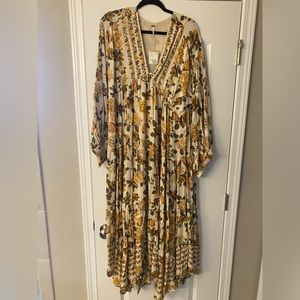 NWT Free People Rows of Roses Maxi Dress
